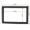 tomzz Audio 2445-035 Double DIN Radio Faceplate Compatible with Renault