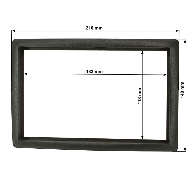 tomzz Audio 2445-035 Double DIN Radio Faceplate Compatible with Renault