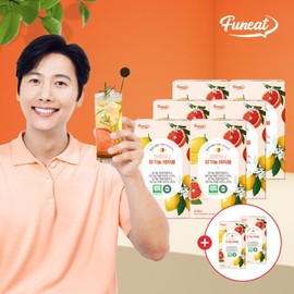Haruhana Organic Spanish Lejamong Lemon Grapefruit Juice 6+2 Boxes (112 Pouches) / 100% NFC Organic Cold-Pressed Lemon Grapefruit / 하루하나 유기농 스페인산 레자몽 레몬자몽즙 6+2박스 (112포)  100% NFC 유기농 레몬 자몽 착즙