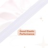 MECCANIXITY Elastic Sewing Bands 3/8 Inch Wide 50 Yards White