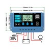 12V 24V Solar Panel Controller LCD Display Photovoltaic Charge Controller