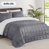 anfie Weighted Blanket(80"x87" King Size 25lbs,Grey),Ultra Soft and Cozy Cooling