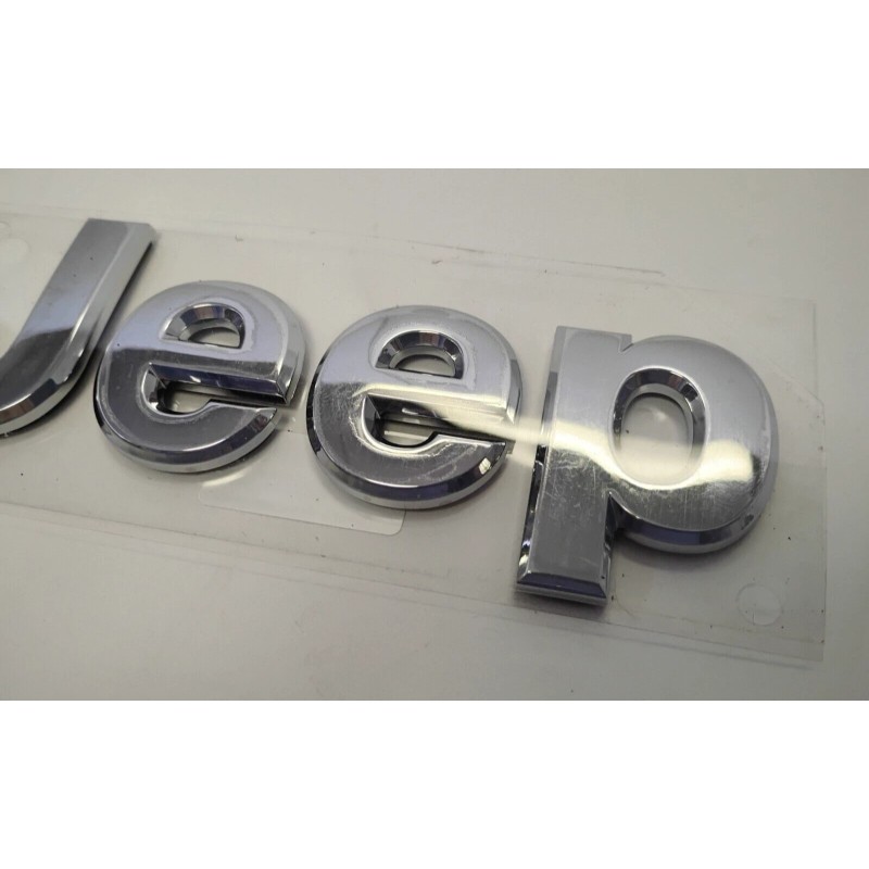 Mopar 2007-2018 Jeep Wrangler Patriot Compass "JEEP" Chrome Letters OEM