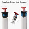 T-Handle Scupper Plugs Expansion Rubber Plugs Boat Drain Plug Twist-Turn