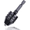 Mesee 0.3-8mm Keyless Drill Chuck, 1/4 Inch Hex Shank Quick