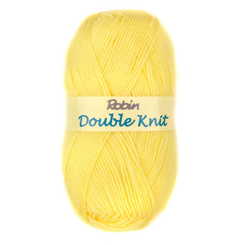 Robin premium acrylic double knit yarn, shade 040, White