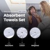 Indus Textiles 100% Egyptian Cotton Flannel Face Cloths Wash Towels