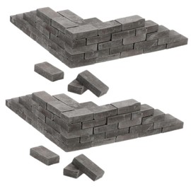 100pcs Micro Landscape Bricks Mini Blocks Tiny Bricks Mini Craft Bricks Miniature Wall Bricks Model Brick Sand Table Brick Models Dollhouse Bricks Mini Brick Clay Artificial