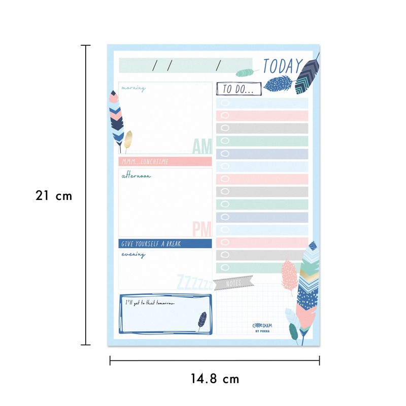 Pukka Pad, Carpe Diem Daily Desk Planner Pad with 60