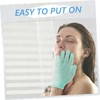 TOVINANNA 5-finger Shower Gloves Exfoliating Scrubber Body Scrub Mitts Nylon