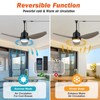 BZX Waterproof Outdoor Ceiling-Fan with Light - 42" Modern Ceiling