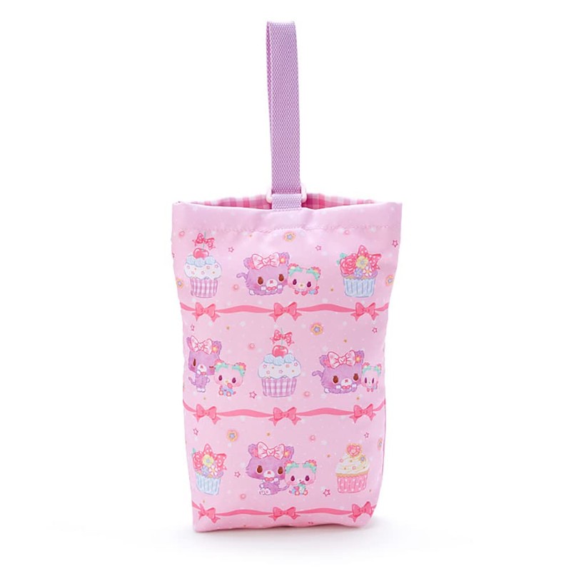 Sanrio 271331 Mukle Dreamy Shoe Bag (Checkered Ribbon)