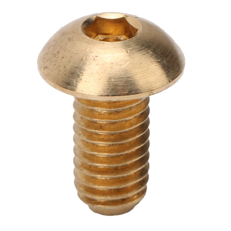 50Pcs Round Hex Socket Screw Copper Fastener Hardware Tools Industrial