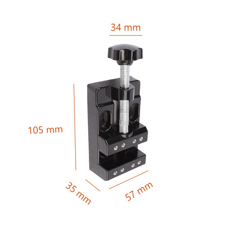 UNGFEI 2 Sets 10.5x5.7x3.5cm Mini Bench Clamp Flat Table Vice,