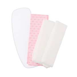 Kyo no Miyabi Yukata Dresses, 4-piece Set, Waist Cords, Date Cloth, Mesh Belt, white