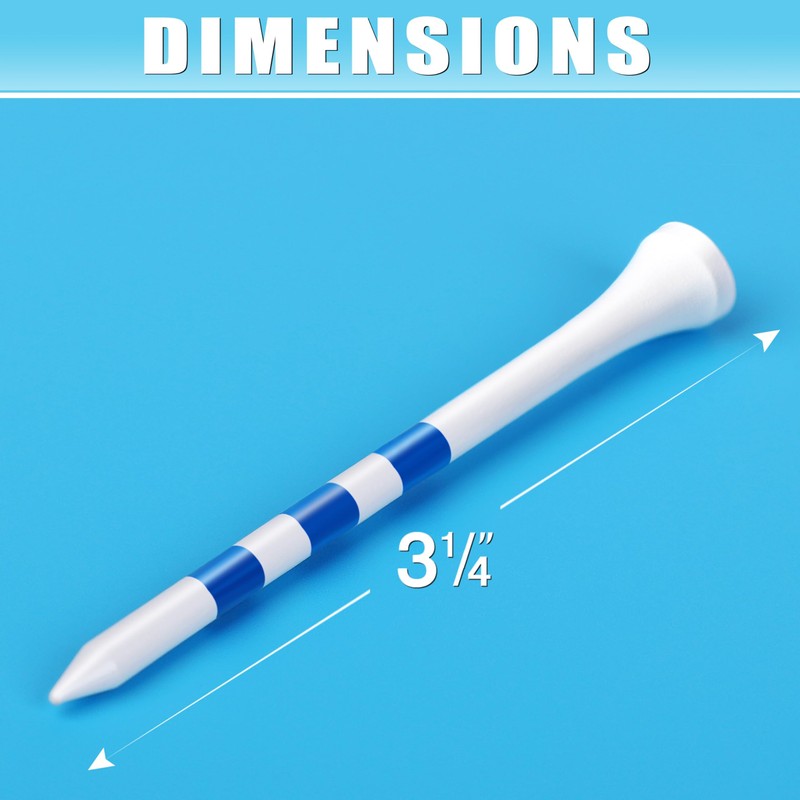 CHAMPKEY Premium Wood Golf Tees - Golf Wood Tees with