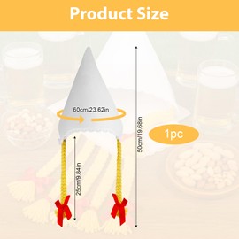 Oktoberfest Hat for Women with Braids - Traditional German Bavarian Headwear Festival Costume Accessory Oktoberfest Party Supplies 1-Piece Multi