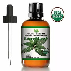 Essential Mayan's Secret 30ml Organic Laurel Leaf Essential Oil (100% Pure - USDA Certifie