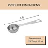 BERYLER 2PCS 2/3tbsp (2tsp, 10ml, 1/3oz) Single Measuring Spoon, Stainless