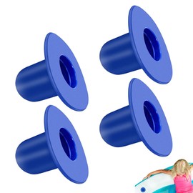Pack of 4 Pool Plugs, Pool Sealing Plugs, Swimming Pool Wall Plugs Replacement Parts, Filter Pumps, Strainer Hole Plugs, Plugs with Intex for Bestway for Filter Pump Strainer Hole Plug Stopper (Blue)