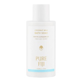 PURE FIJI Coconut Milk Bath Soak, White Gingerlily (14oz/415ml)