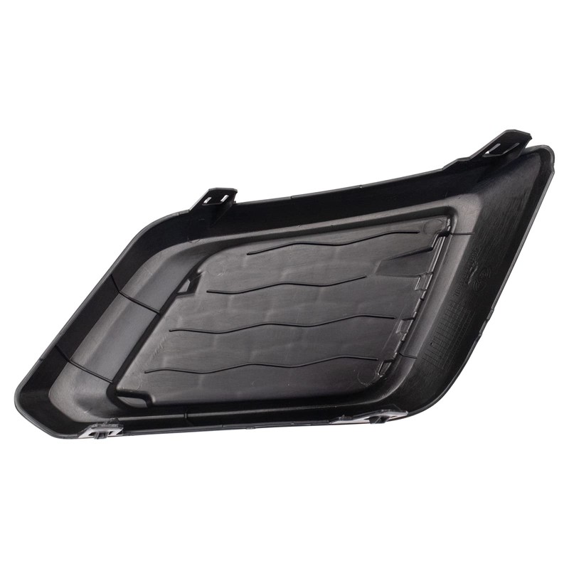 TRQ Front Left Fog Light Hole Cover Black Drivers Side
