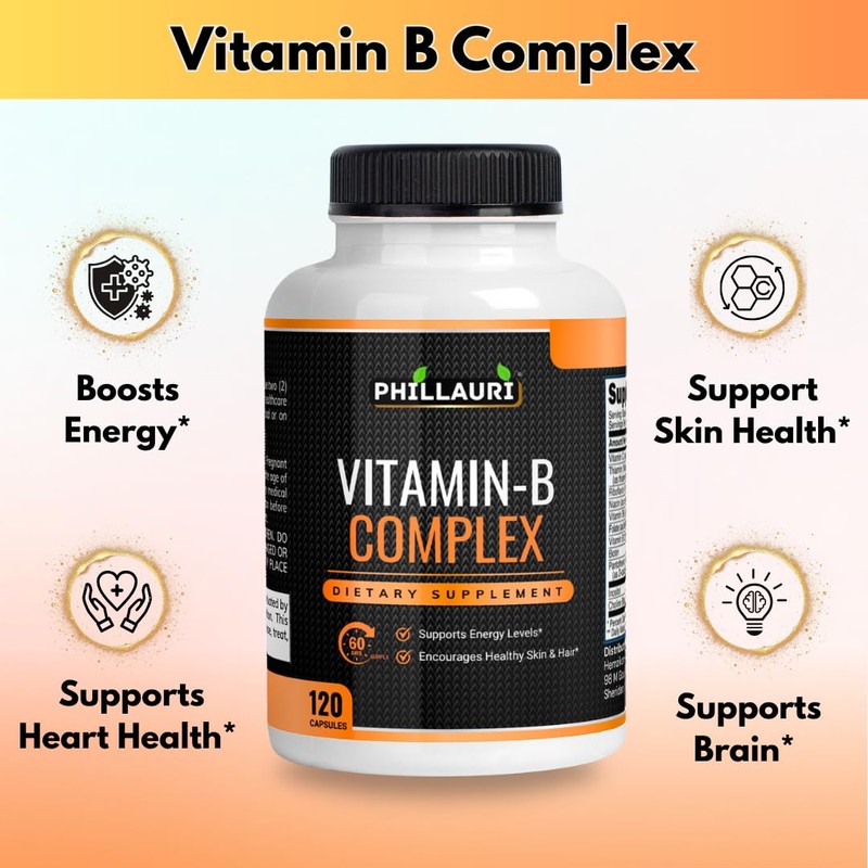 Phillauri Phillauri Vitamin ~ B Complex Supplement - Immune Support
