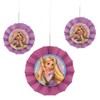 Tangled Rapunzel Tissue Paper Fans - 8" & 6", 3