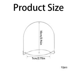 dangjuacua 12-Pack Stainless Steel Wire Hangers for Mason Jars - Mason Jar Lid Handles, Kitchen Accessories