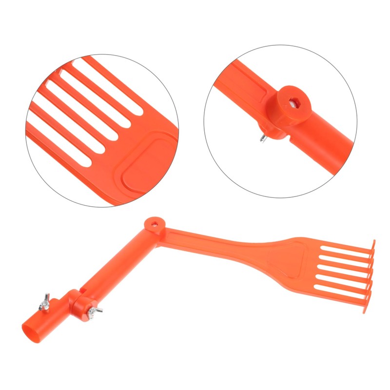 Hohopeti 1set Mini Rake Gutter Cleaning Tool Rotating Handle Efficiently