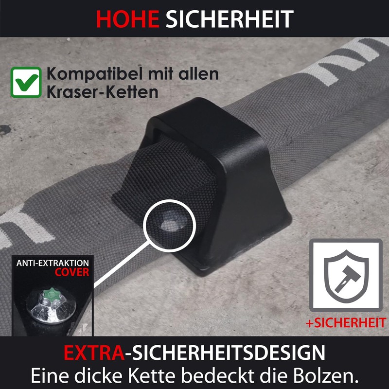 KRASER KR45B Wall Anchor, Motorcycle and Bicycle, Anti-Brexhtange Base, Compact