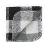DII Scrubber Dishcloths Collection Windowpane Dishrag Set, 12x12, Black Buffalo