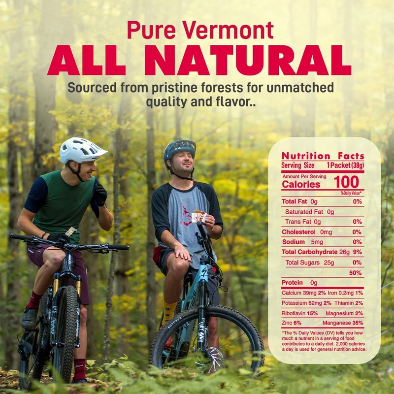 UnTapped Vermont Maple Syrup Packets for Athletes, Box of 20-0.96