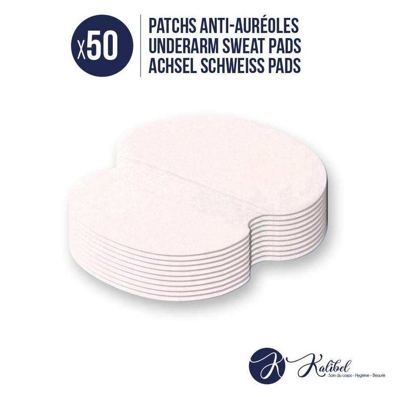 Kalibel - Armpit Pads, Pack of 50 Armpit Sweat Pads,