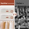 MEKOTRIN Waterproof Underbed Storage Box with Transparent Lid, Leather Handles,