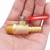 Litorange 2 PCS Brass Water Mini Ball Valve Shut Off