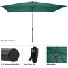 Pure Garden Rectangular Patio Umbrella - 10 Ft Easy Crank