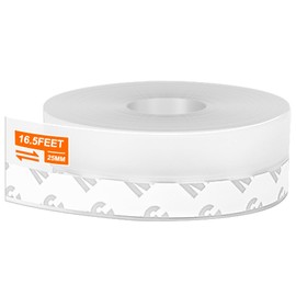 Cenipar Weather Stripping Door Seal Strip Silicone Transparent 16.5 Feet Long 25MM Width for Door Draft Stopper Adhesive Tape for Doors Windows Shower Glass Gaps