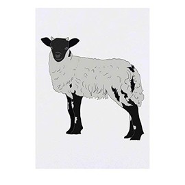 'Black & White Sheep' Temporary Tattoo - Water Resistant, Skin-Safe, Non-Toxic Transfer (TO00041212)