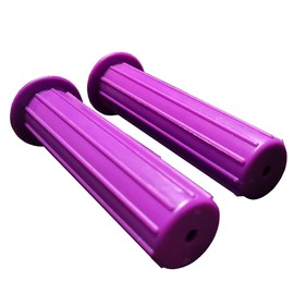 Purple Handle Hand Grips Anti Slip Handlebar Grips for Wheelbarrow Cart Trolley Scooter or Bike - 22mm Purple - 1 Pair