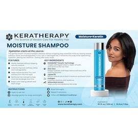 KERATHERAPY Moisture Shampoo, 10.1 Fluid Ounce