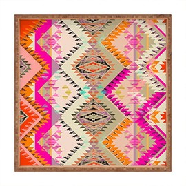 Deny Designs Pattern State Marker Southern Sun Indoor/Outdoor Square Tray, 12 x 12