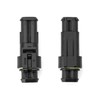 QWORK® 10 pieces car plug waterproof connector 2 pin, cable