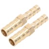 2pcs Barbed Hose Fitting, Brass Pipe Connector, Pipe Reducer for
