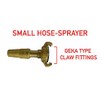 Brass GEKA Type Hose Quick Connect Adapter Claw Fitting Pipe