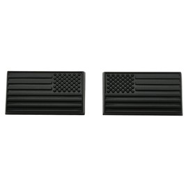 Pair Flag USA Emblem 3D Badge Flag Decal Replacement for Jeep Grand Cherokee L Front Right Passenger Door Truck SUV (Matte)