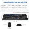 Wireless Keyboard and Mouse Combo, EDJO Full-Sized 2.4GHz USB Computer