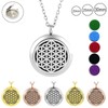 316L stainless steel flower of life aromatherapy pendant 20mm 25mm