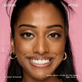 NYX PROFESSIONAL MAKEUP Wonder Snatch Setting Powder, Lifting Loose Powder With Up To 16HR Wear - Sassy Spice (Translucent Medium-Deep)