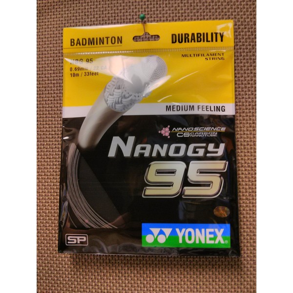 YONEX Nanogy 95 Badminton String Set 10m/0.69mm Graphite